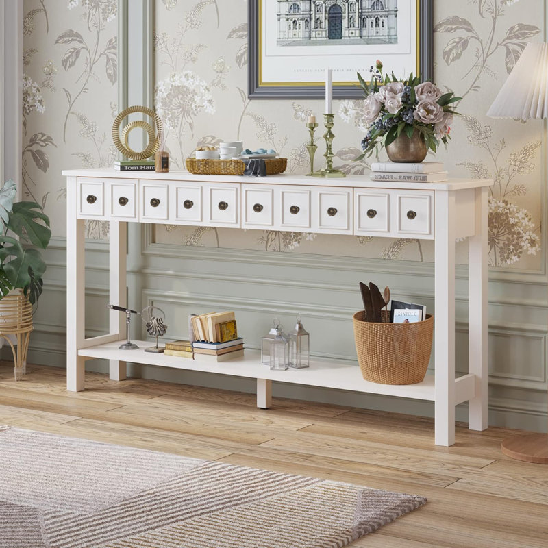 Winston Porter Medeea 60" Console Table Extra Long Entryway Table with ...